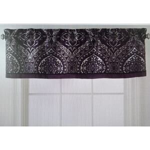 Home Expressions JCPenney Bristol Valance 54 X 17 Purple Silver (2)